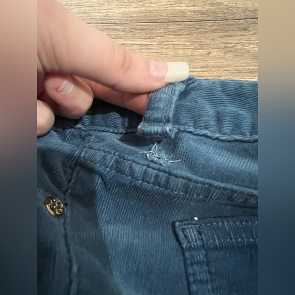 Tory Burch Woman’s Super Skinny Teal Corduroy Cotton Blend Low Rise Jeans 27 - Picture 14 of 16